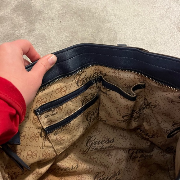 Guess Dark Blue Tote Bag - Picture 6 of 8